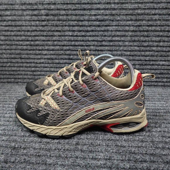 Asolo Shoes Womens 6.5 Blue Tan Red Switch Trail Running Outdoor Camping Hiking - Picture 5 of 14